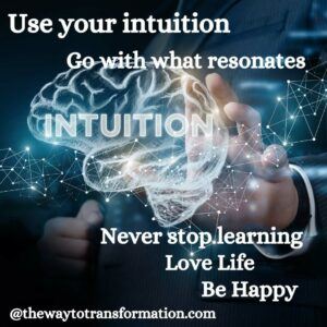 Use your intuition